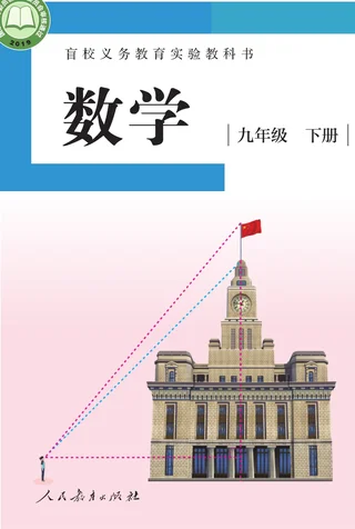 盲校义务教育实验教科书 数学 九年级 下册（供低视力学生使用） 封面