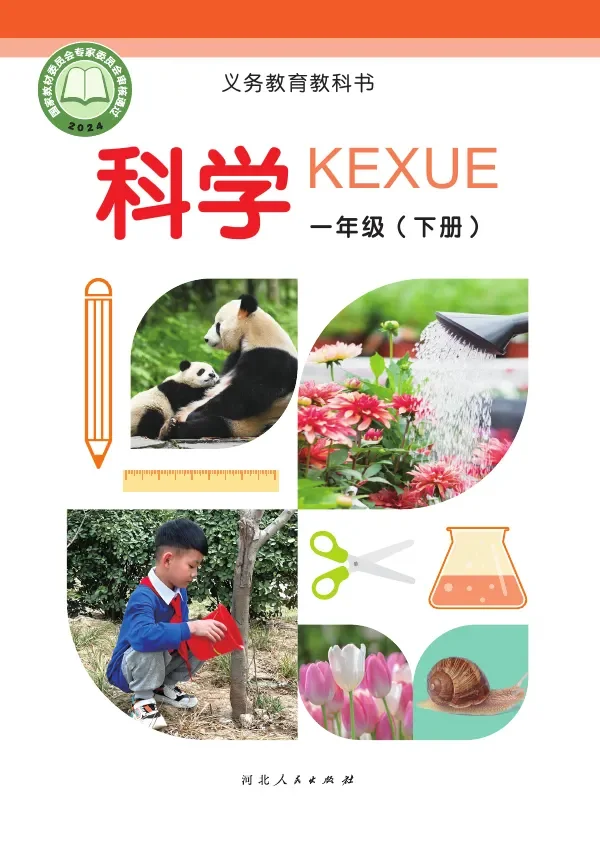 冀人版（根据2022年版课程标准修订）科学一年级下册 封面